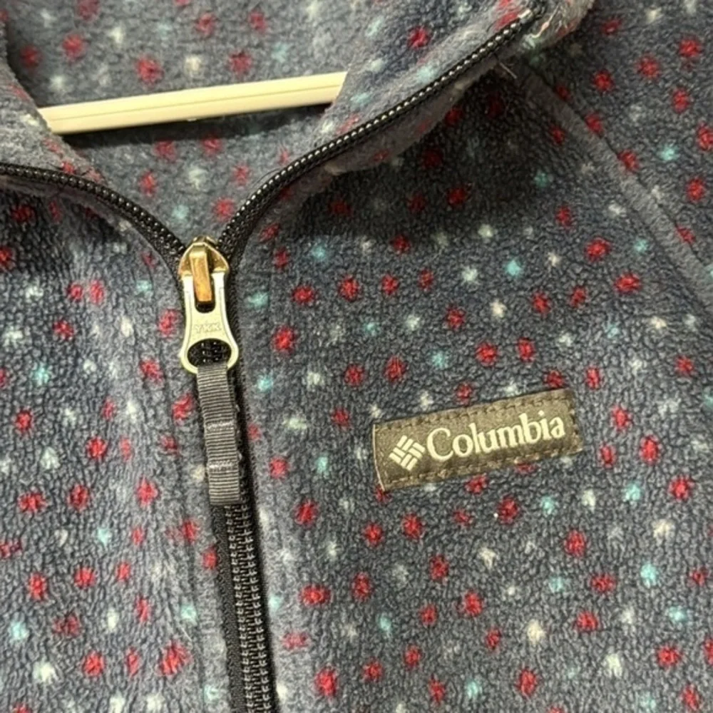 Columbia‎ size small kids blue multicolor fleece zip up jacket